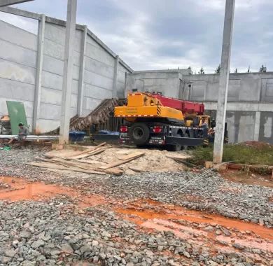  Obra de construção da nova sede (extensão) da Secretaria Municipal de Obras - Balneário Piçarras