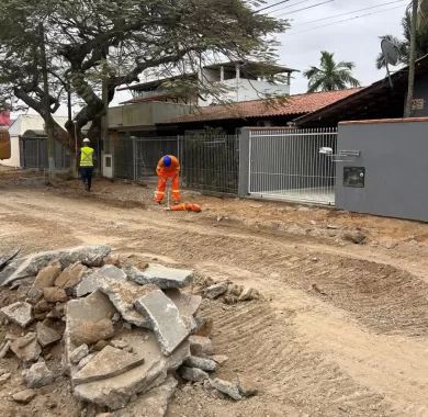  Obra de pavimentação asfáltica e sinalização viária da Rua Jerri J. M. Martini (Rua 5010) no bairro Nossa Senhora da Paz - Balneário Piçarras