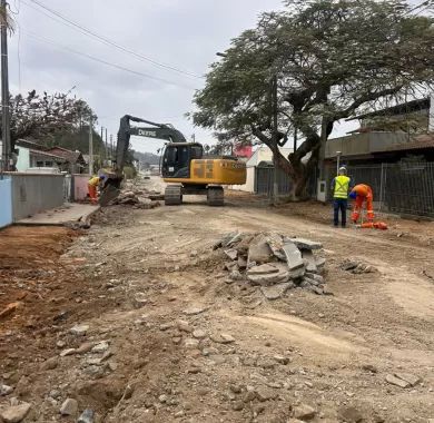  Obra de pavimentação asfáltica e sinalização viária da Rua Jerri J. M. Martini (Rua 5010) no bairro Nossa Senhora da Paz - Balneário Piçarras
