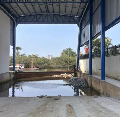 Obra de Construção do Galpão de Apoio ao Pescador - Balneário Piçarras/SC