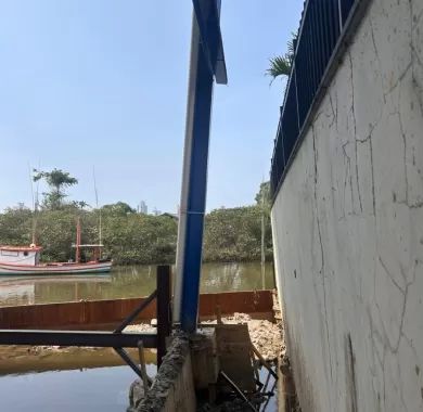 Obra de Construção do Galpão de Apoio ao Pescador - Balneário Piçarras/SC