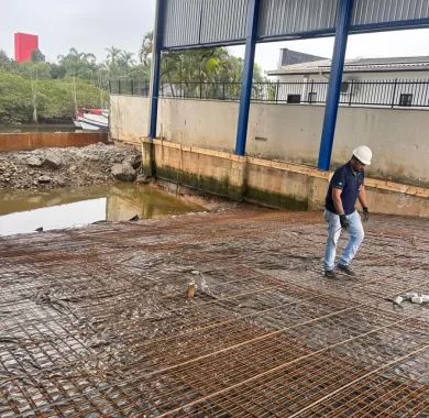 Obra de Construção do Galpão de Apoio ao Pescador - Balneário Piçarras/SC
