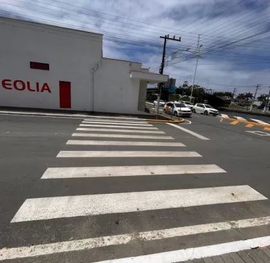 Obra de pavimentação asfáltica e sinalização viária da Rua Joaçaba e Avenida Beira Rio - Balneário Piçarras