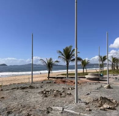 Obra de urbanização da Av. José Temístocles de Macedo (Orla Norte) de Balneário Piçarras/SC