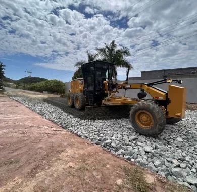 Obra de pavimentação asfáltica, drenagem pluvial e sinalização viária da Estrada Geral da Lagoa - Trecho 03