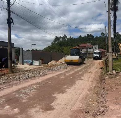 Obra de pavimentação asfáltica, drenagem pluvial e sinalização viária da Estrada Geral da Lagoa - Trecho 03