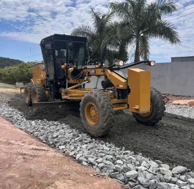Obra de pavimentação asfáltica, drenagem pluvial e sinalização viária da Estrada Geral da Lagoa - Trecho 03