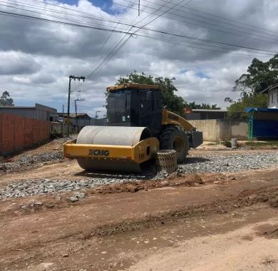 Obra de pavimentação asfáltica, drenagem pluvial e sinalização viária da Estrada Geral da Lagoa - Trecho 03
