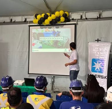 Palestra da Litoral Engenharia na Semana do Meio Ambiente da Maersk aborda gestão de resíduos sólidos - 06/2025