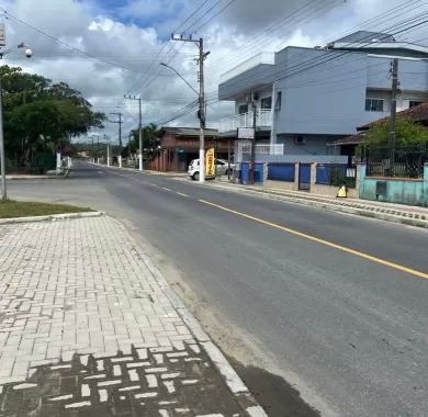 Pavimentação da Rua Ludgero Caetano Vieira e Rua Laguna - Bairro Nossa Senhora da Paz - Balneário Piçarras