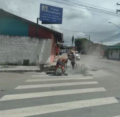 Pavimentação da Rua 5000 - Trecho entre as Ruas Maria Pinto e Manoel Ferreira - Bairro Nossa Senhora da Paz - Balneário Piçarras