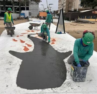 Urbanização e iluminação pública dos molhes Norte, Balneário Piçarras - SC
