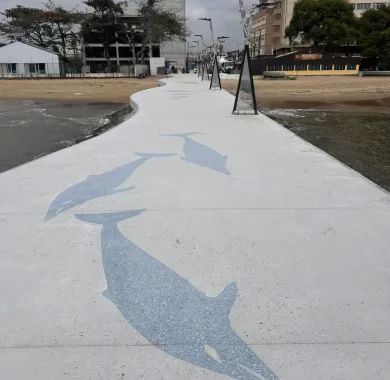 Urbanização e iluminação pública dos molhes Norte, Balneário Piçarras - SC