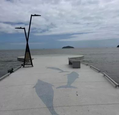 Urbanização e iluminação pública dos molhes Norte, Balneário Piçarras - SC