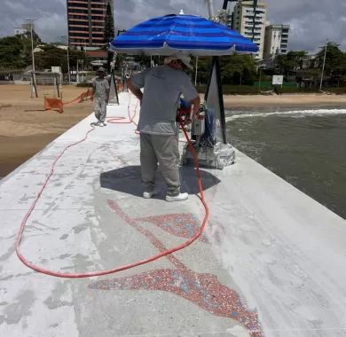 Urbanização e iluminação pública dos molhes Norte, Balneário Piçarras - SC
